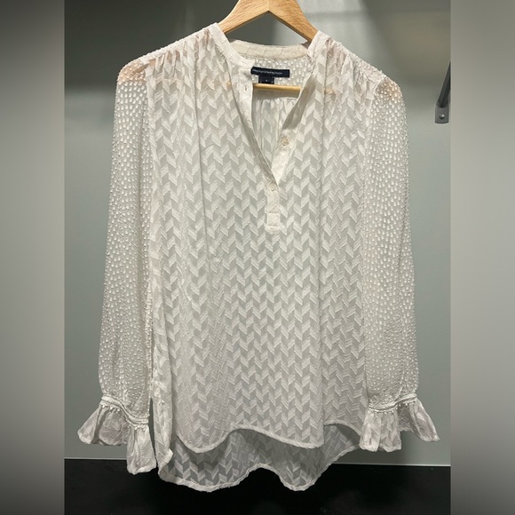 Textured Sheer Blouse - Picture 1 of 4